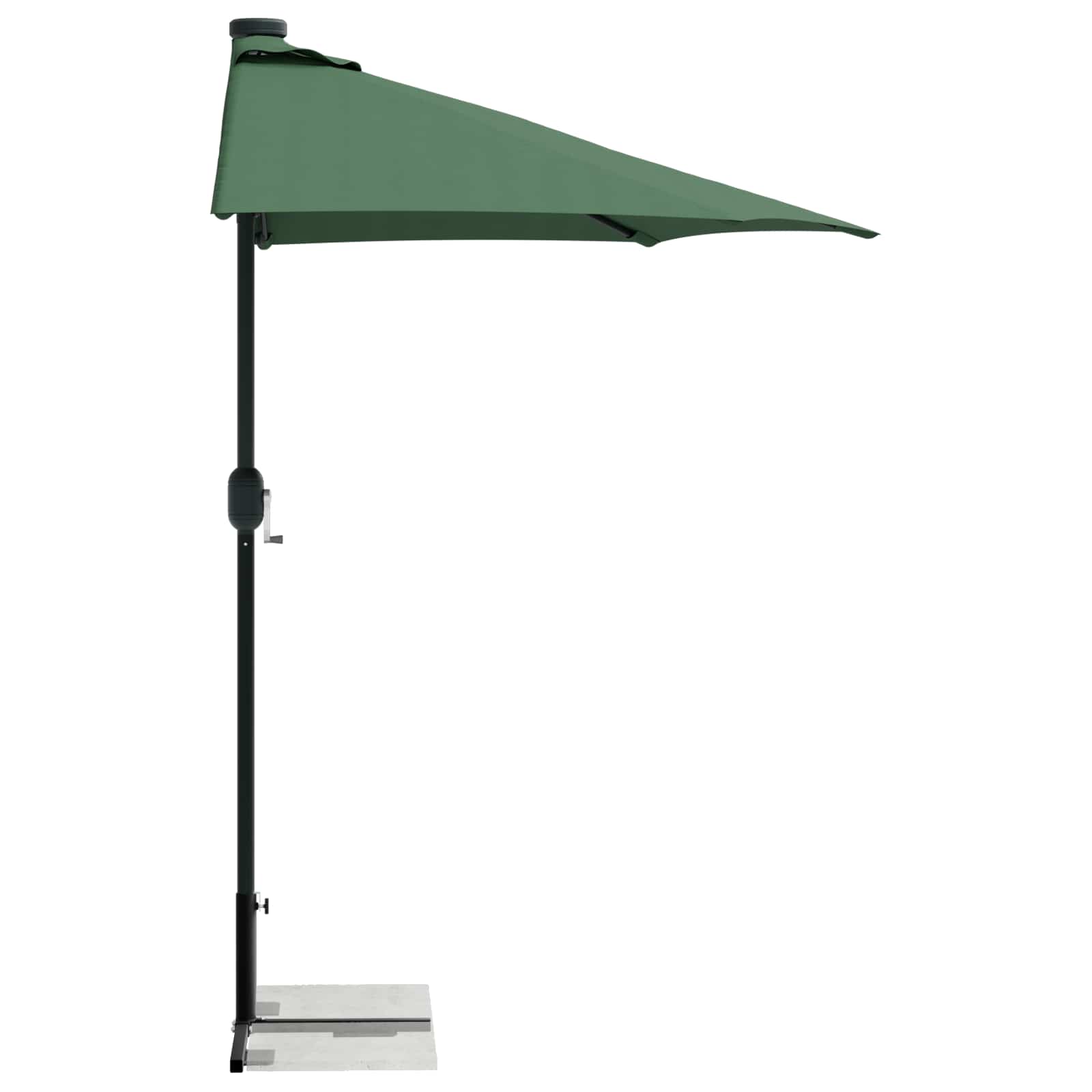 Telaio Base per Parasol a Mezza Nero Acciaio for 32-38 mm Pole | homemem39