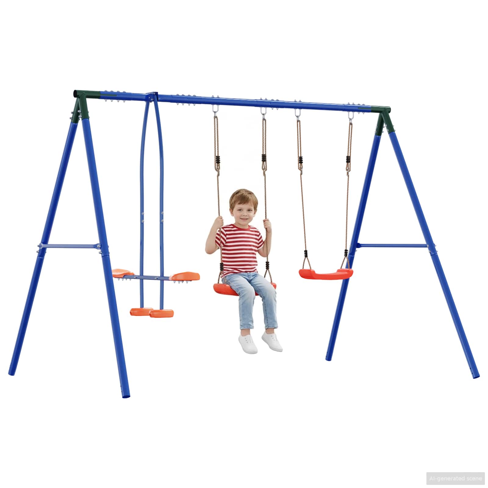 Set di Altalene per Esterni Multicolore 263 x 185 x 185 cm | homemem39