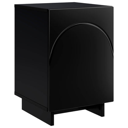 Comodino Nero 33,5 x 34,5 x 50 cm Legno ingegnerizzato