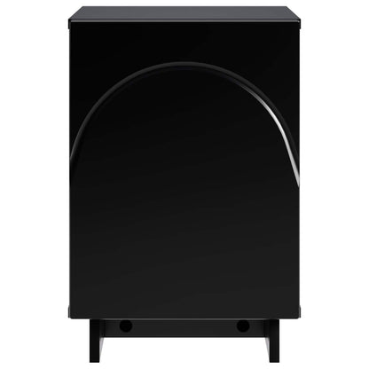 Comodino Nero 33,5 x 34,5 x 50 cm Legno ingegnerizzato