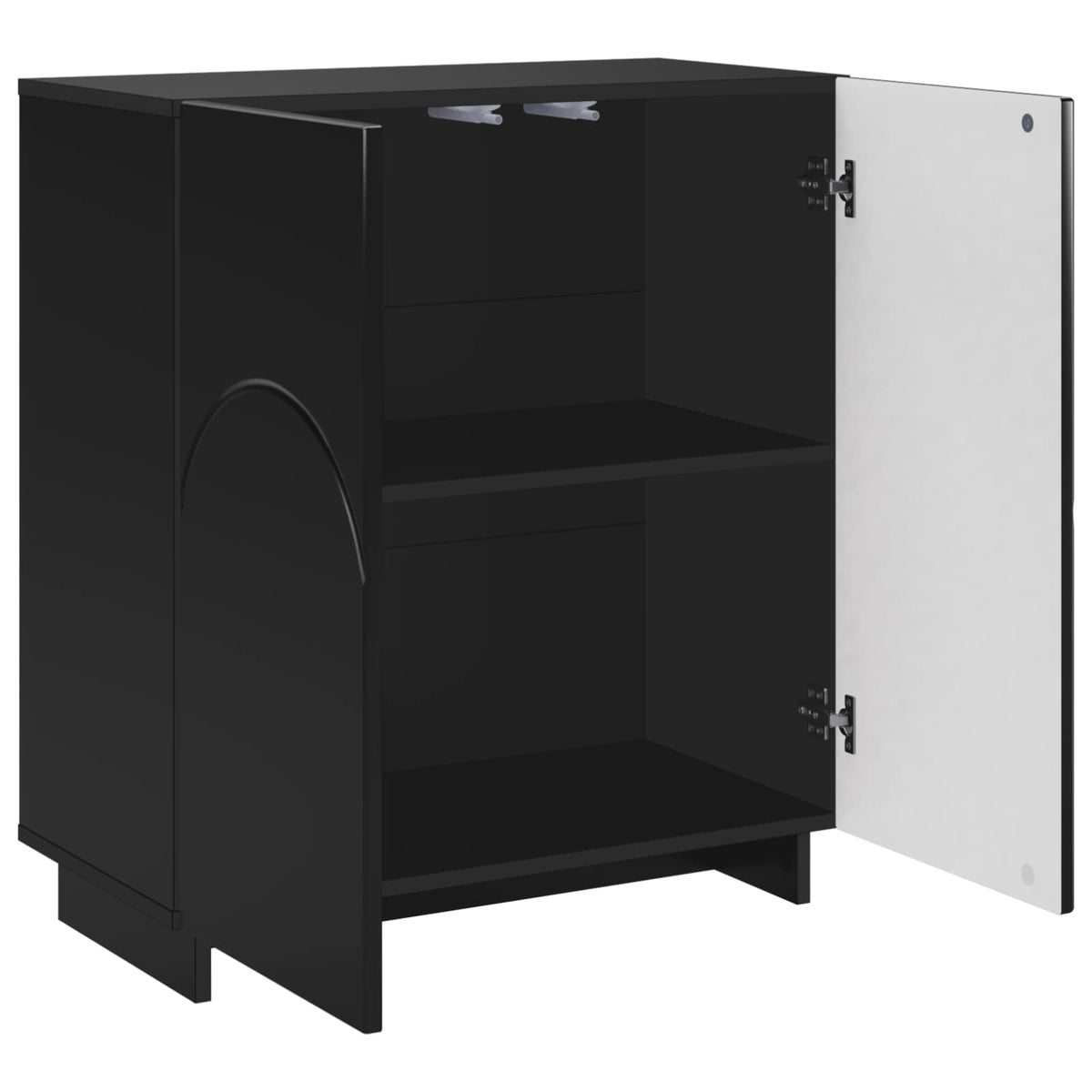 Credenza Nero 67 x 34,5 x 75 cm Legno ingegnerizzato | homemem39