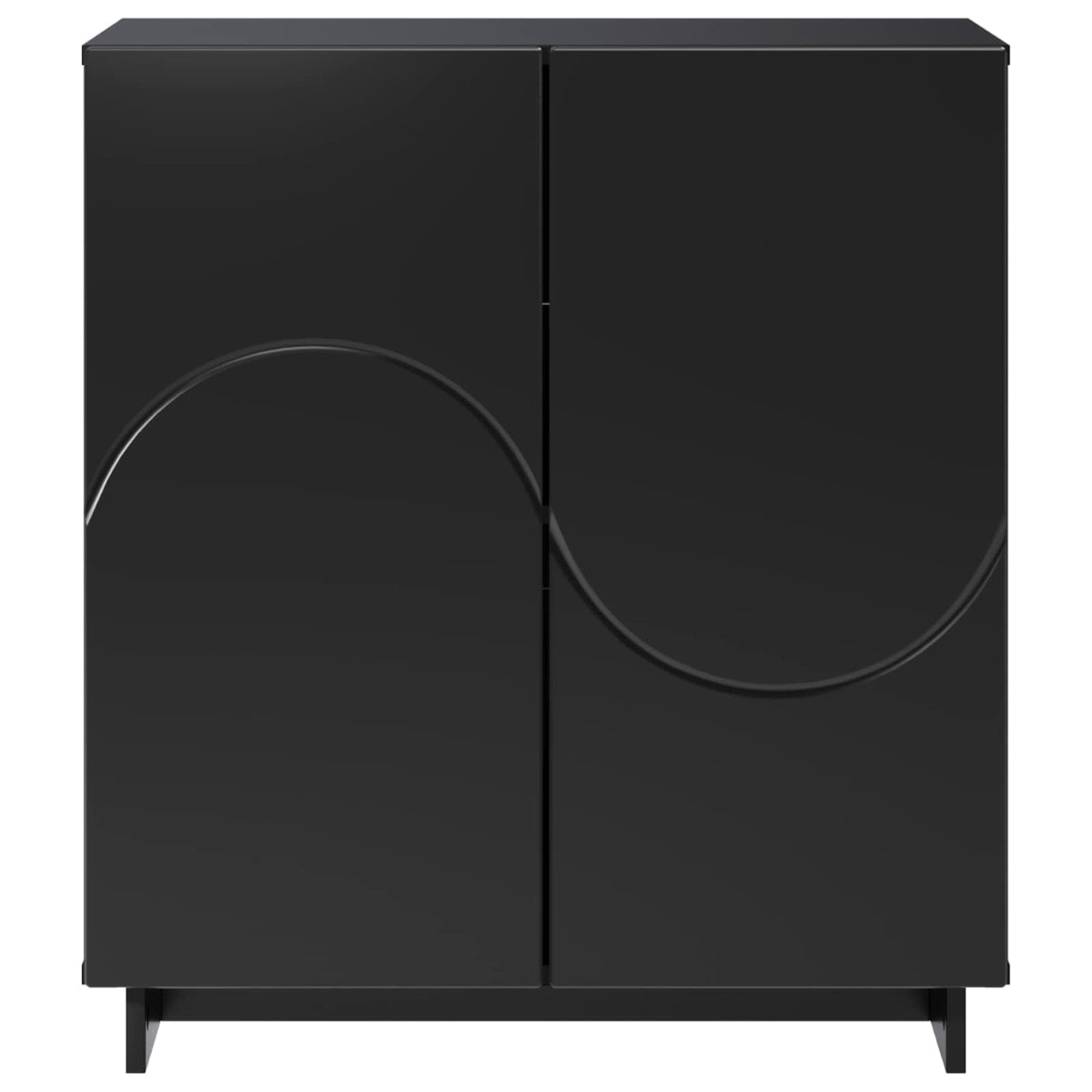 Credenza Nero 67 x 34,5 x 75 cm Legno ingegnerizzato | homemem39