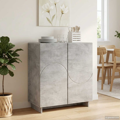 Credenza Grigio Cemento 67 x 34,5 x 75 cm Legno ingegnerizzato | homemem39