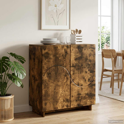 Credenza Rovere Fumo 67 x 34,5 x 75 cm Legno ingegnerizzato