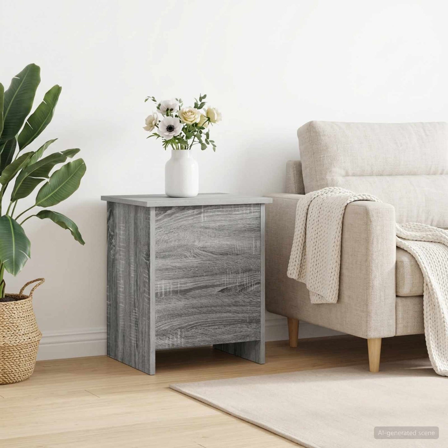 Cassa di stoccaggio Sonoma grigio 40 x 40 x 50 cm | homemem39