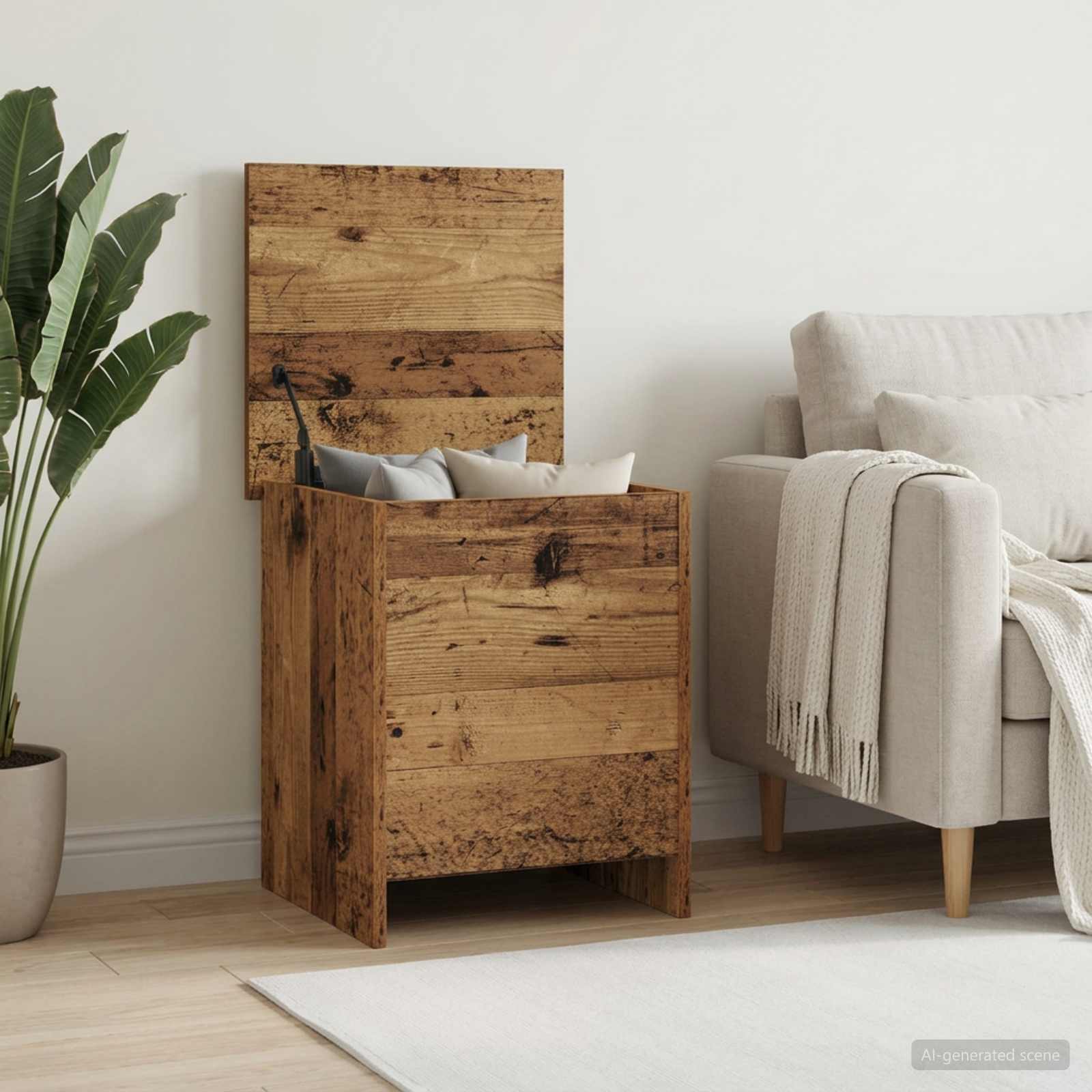 Cassa di stoccaggio Legno antico 40 x 40 x 50 cm | homemem39