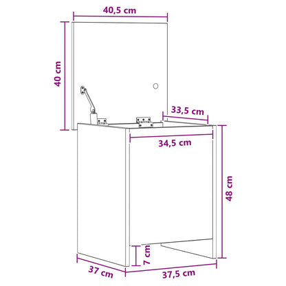 Cassa di stoccaggio Legno antico 40 x 40 x 50 cm | homemem39