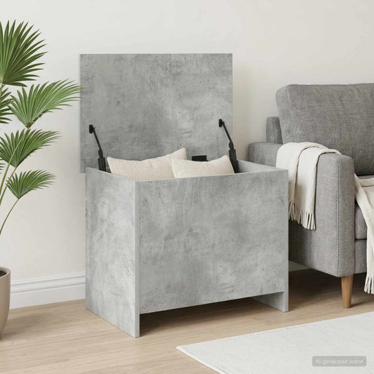 Cassa di stoccaggio Grigio Cemento 60 x 40 x 50 cm - homemem39