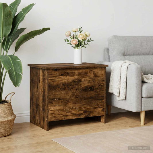 Cassa di stoccaggio Rovere Fumo 60 x 40 x 50 cm - homemem39