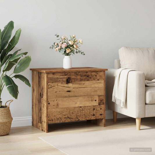Cassa di stoccaggio Legno antico 60 x 40 x 50 cm - homemem39