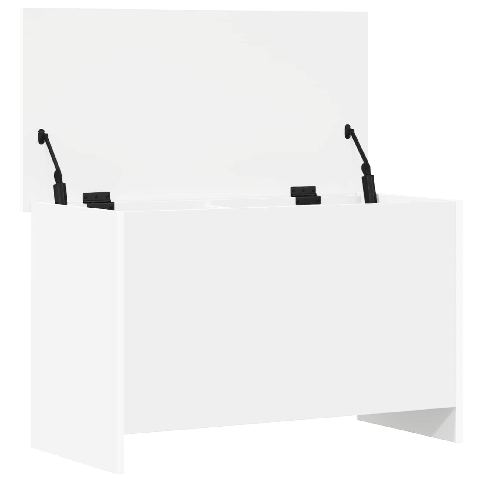 Cassa di stoccaggio Bianco 80 x 40 x 50 cm Legno ingegnerizzato | homemem39