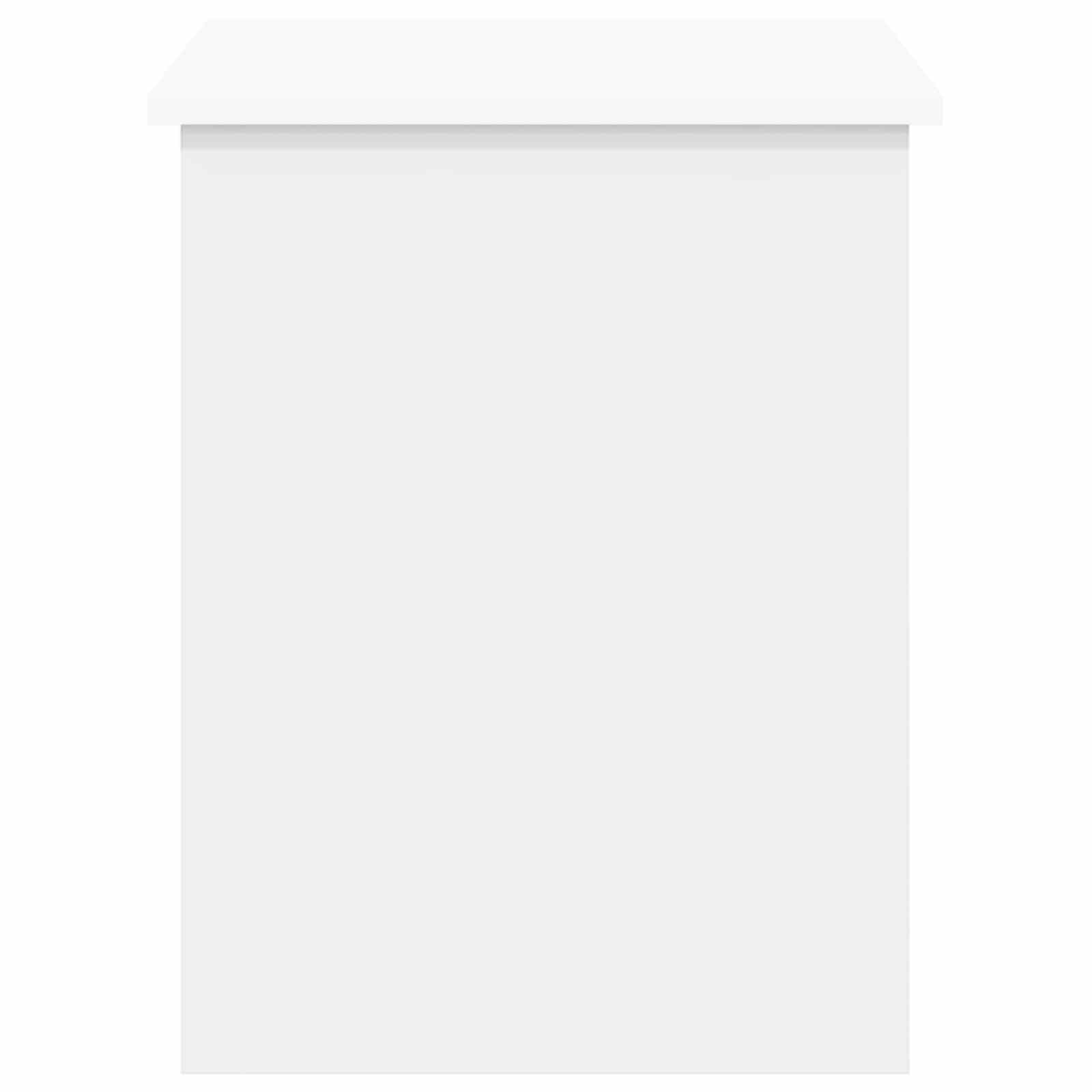 Cassa di stoccaggio Bianco 80 x 40 x 50 cm Legno ingegnerizzato | homemem39