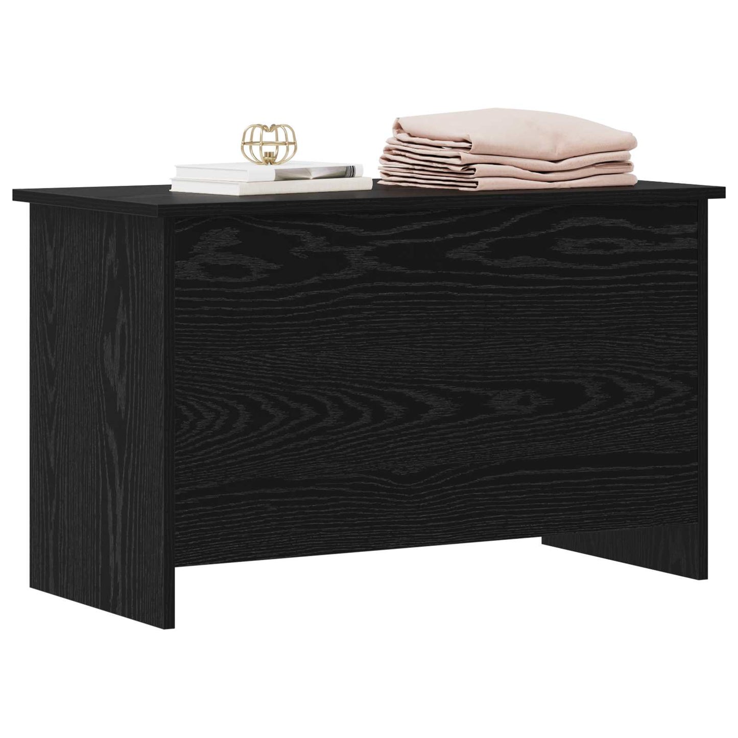 Cassa di stoccaggio Rovere Nero 80 x 40 x 50 cm | homemem39