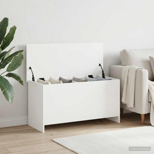 Cassa di stoccaggio con archiviazione Bianco 100 x 40 x 50 cm | homemem39