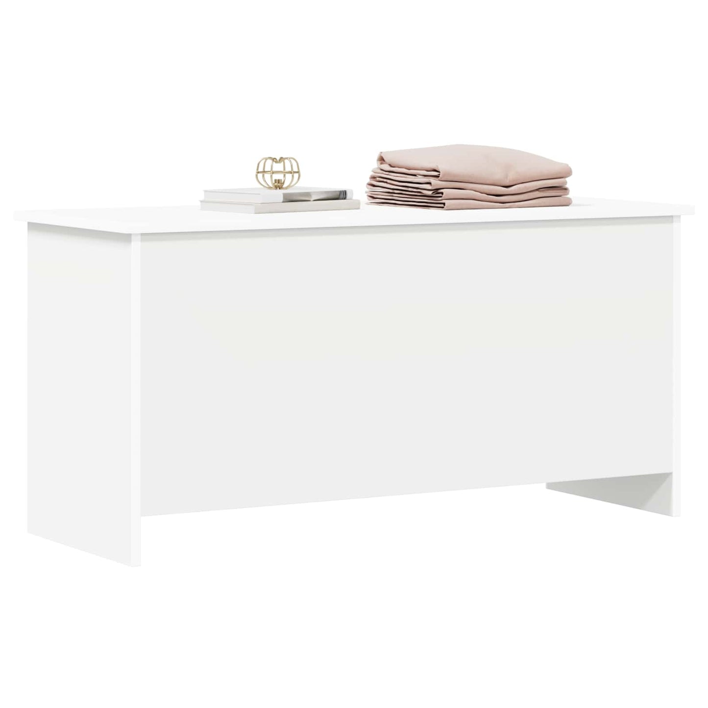 Cassa di stoccaggio con archiviazione Bianco 100 x 40 x 50 cm | homemem39