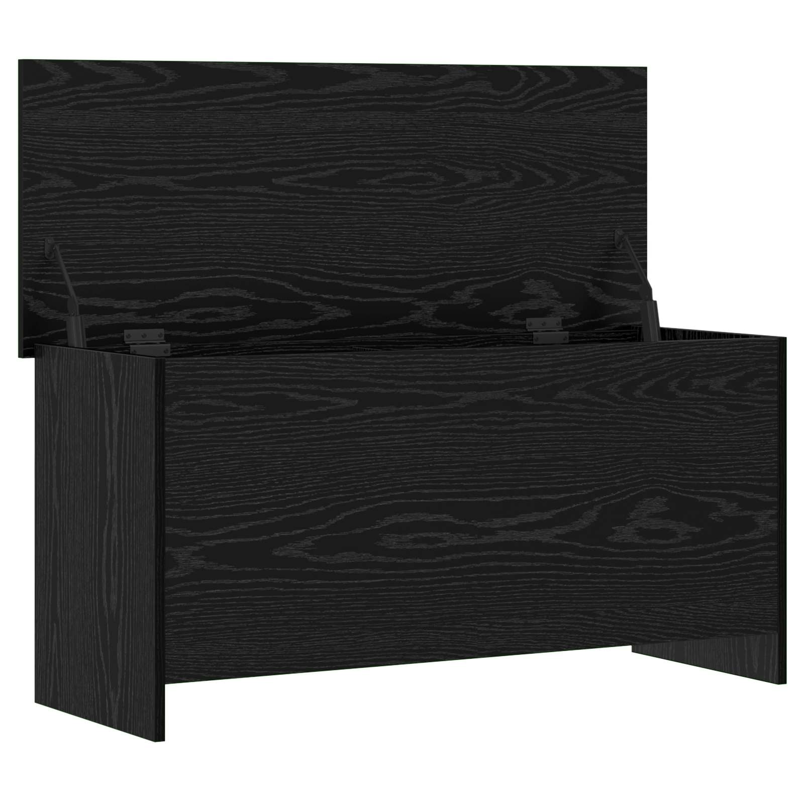 Cassa di stoccaggio Rovere Nero 100 x 40 x 50 cm | homemem39