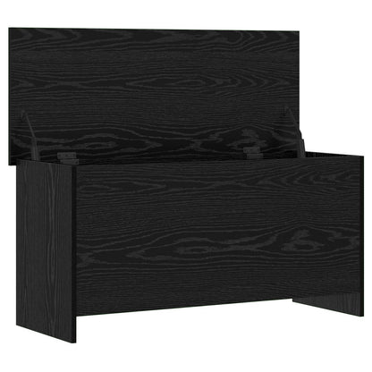 Cassa di stoccaggio Rovere Nero 100 x 40 x 50 cm | homemem39