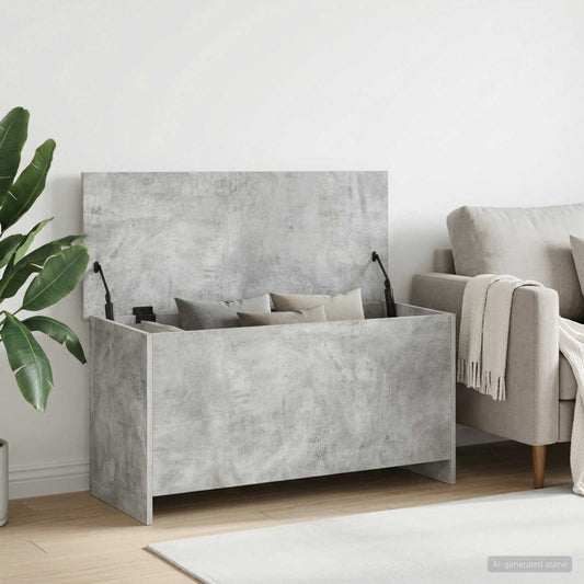 Cassa di stoccaggio Grigio Cemento 100 x 40 x 50 cm | homemem39