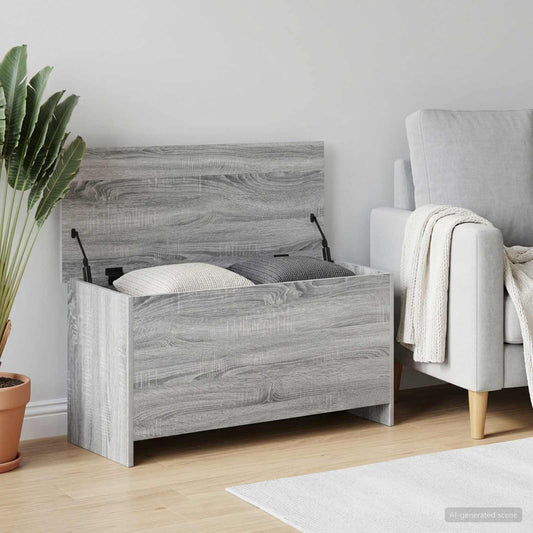 Cassa di stoccaggio Sonoma grigio 100 x 40 x 50 cm | homemem39