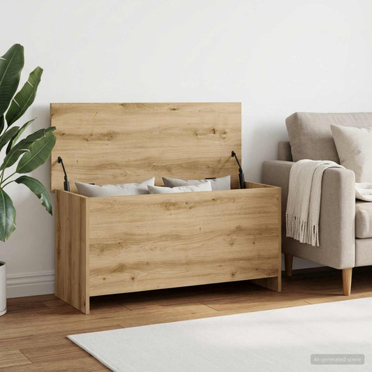 Cassa di stoccaggio Rovere Artigianale 100 x 40 x 50 cm | homemem39