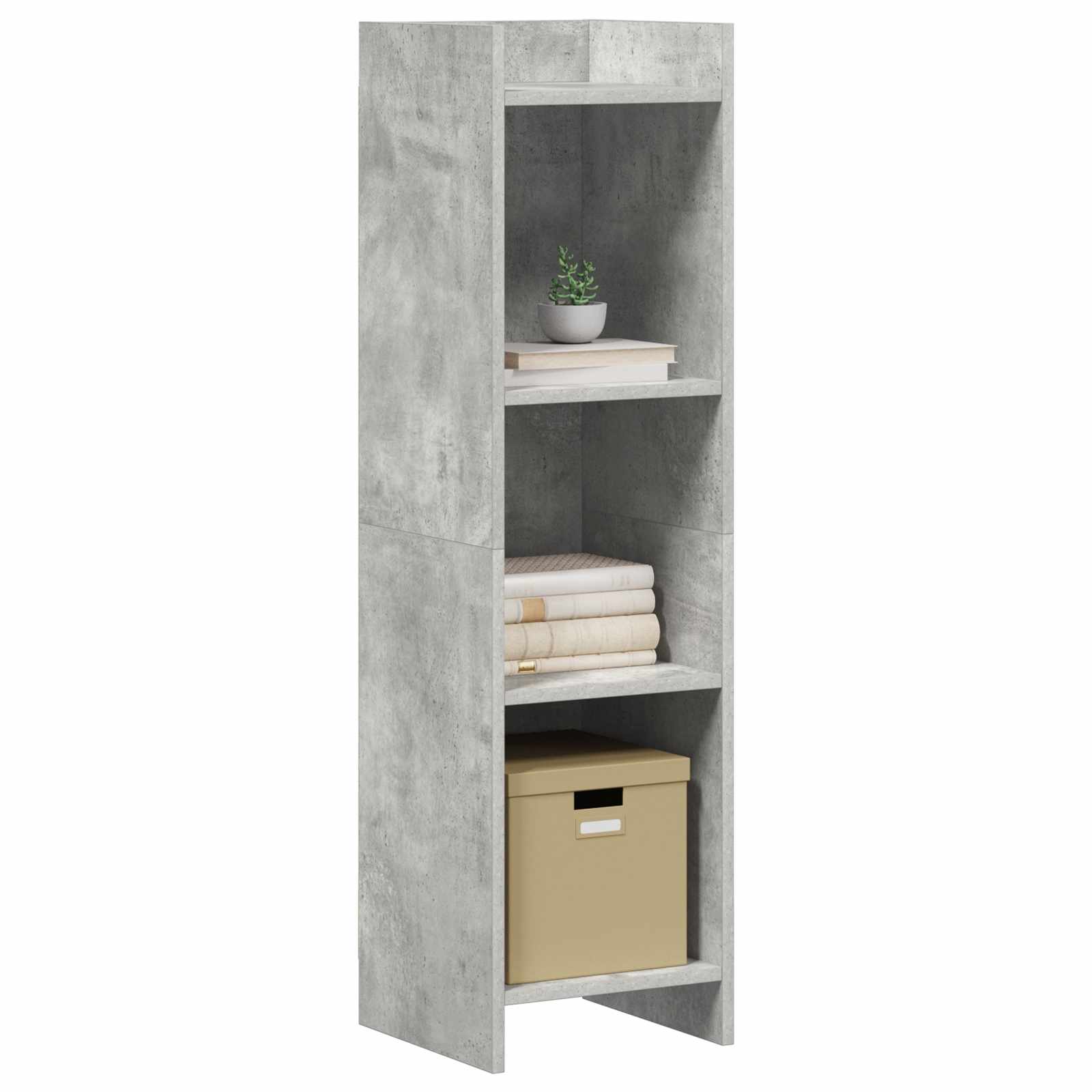 Libreria Grigio Concretè 30 x 30 x 111 cm Legno ingegnerizzato | homemem39