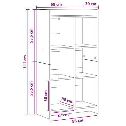 Libreria Bianco 59 x 30 x 111 cm Legno ingegnerizzato | homemem39