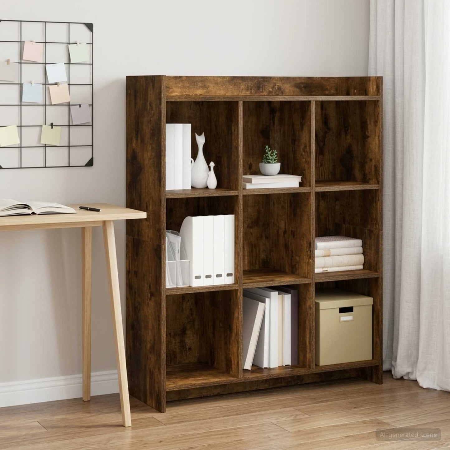 Libreria Rovere Fumo 87,5 x 30 x 111 cm Legno ingegnerizzato | homemem39
