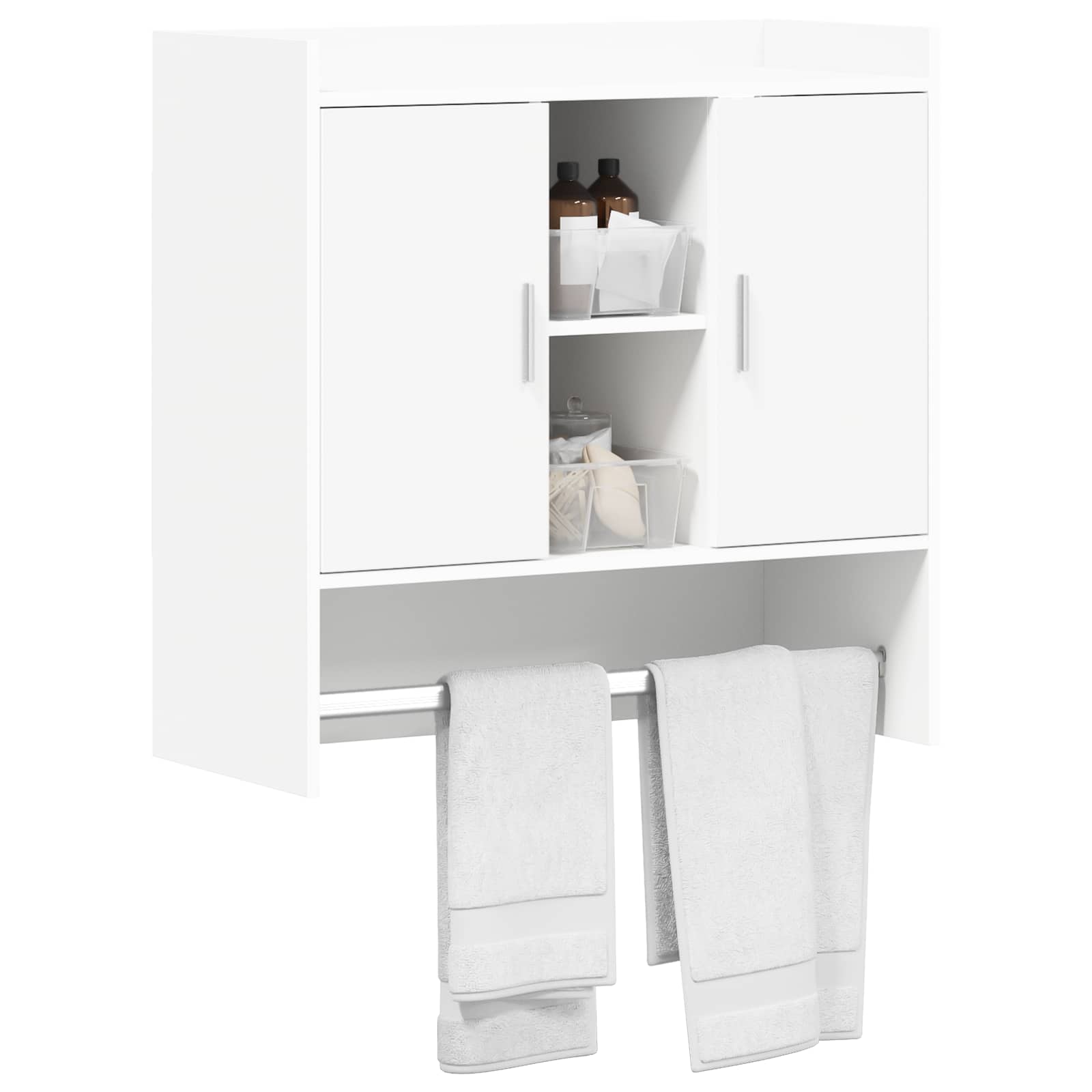 Scaffale da parete A parete Bianco 80 x 36 x 80 cm | homemem39