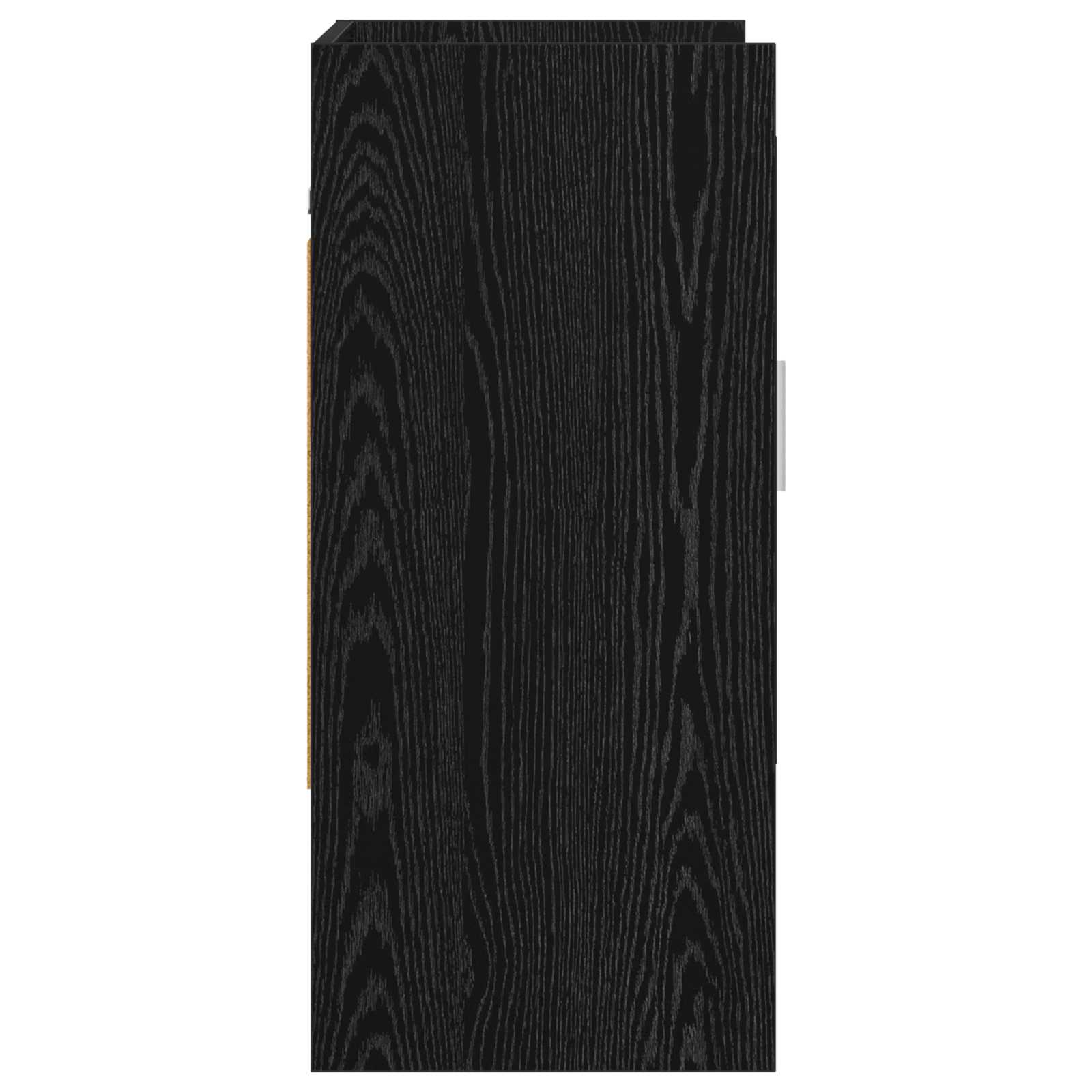 Scaffale da parete A parete Rovere Nero 80 x 36 x 80 cm | homemem39