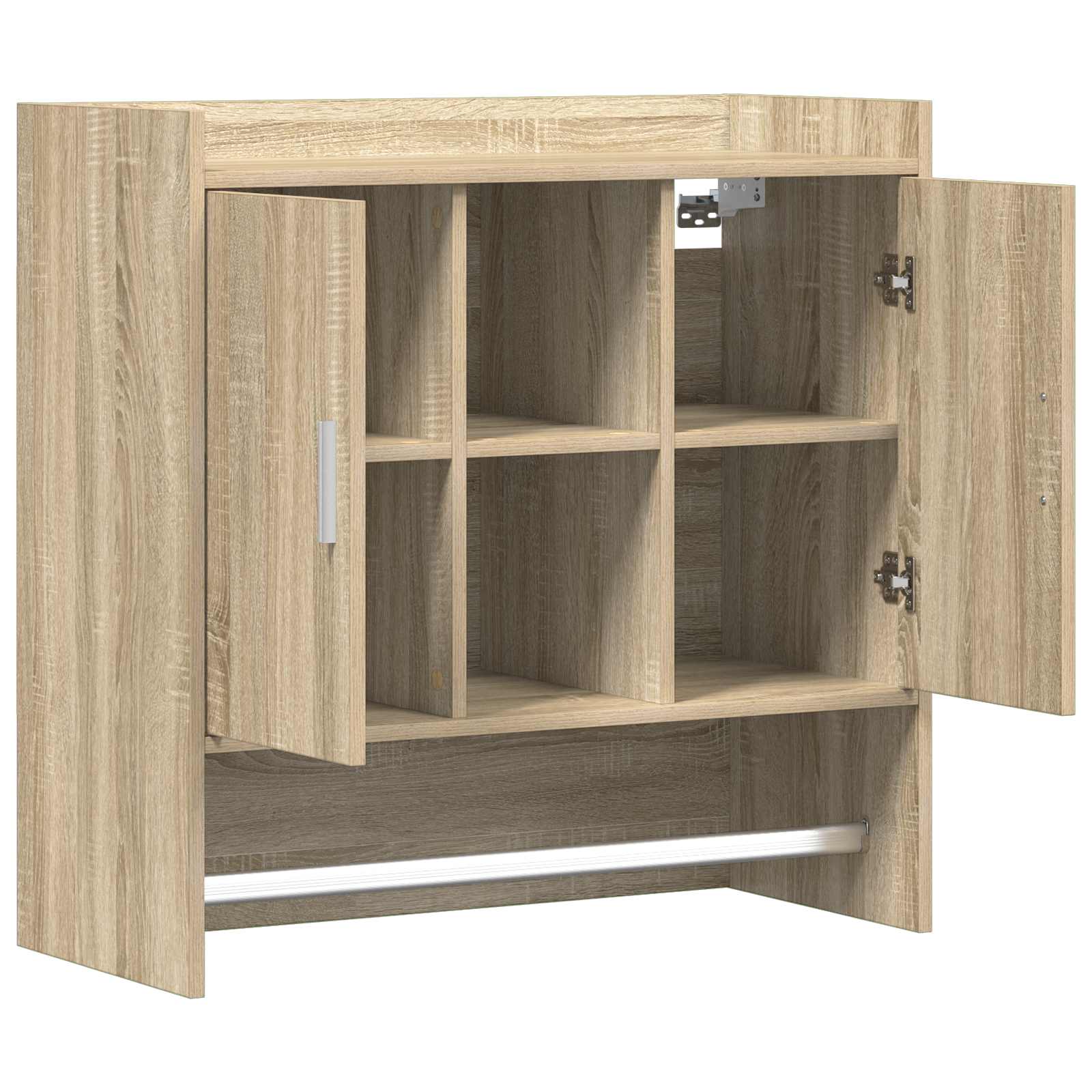 Scaffale da parete A parete Rovere Sonoma 80 x 36 x 80 cm | homemem39