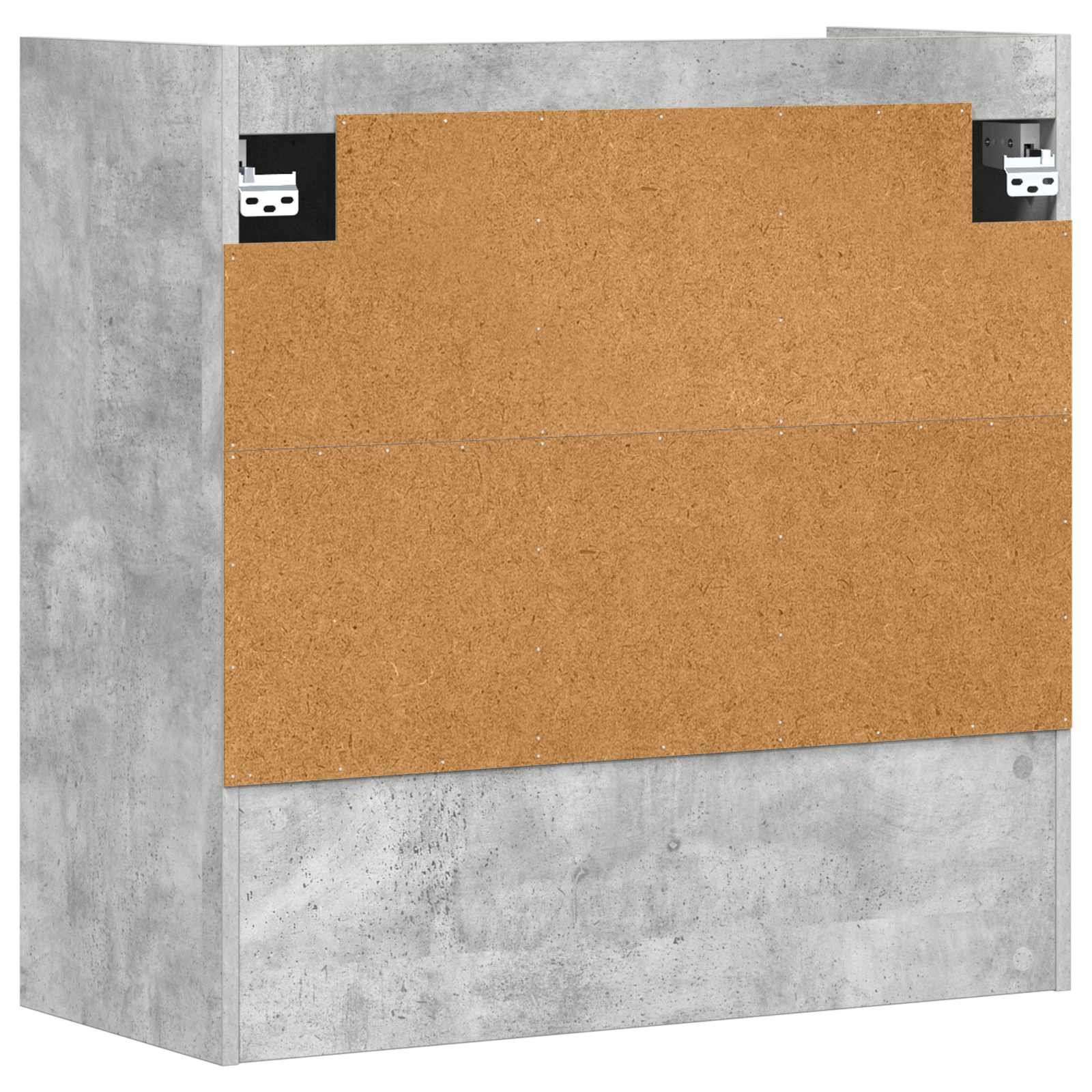 Scaffale da parete A parete Grigio Cemento 80 x 36 x 80 cm | homemem39