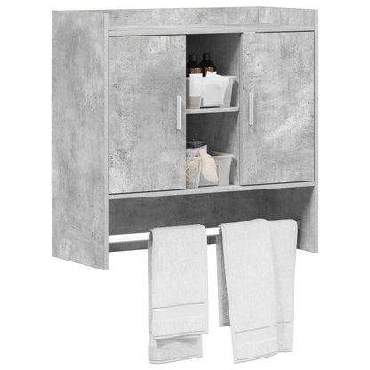 Scaffale da parete A parete Grigio Cemento 80 x 36 x 80 cm | homemem39