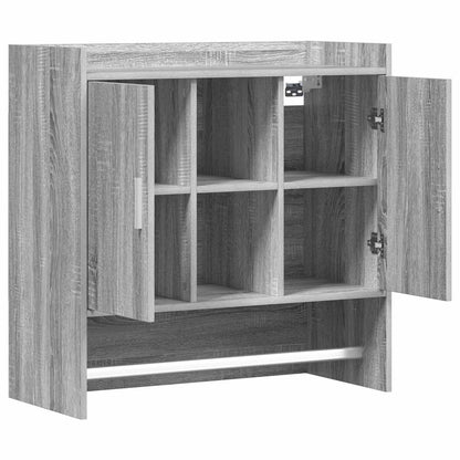 Scaffale da parete A parete Sonoma grigio 80 x 36 x 80 cm | homemem39