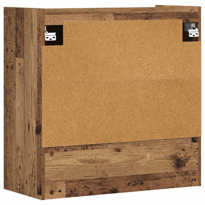 Scaffale da parete A parete Legno antico 80 x 36 x 80 cm | homemem39
