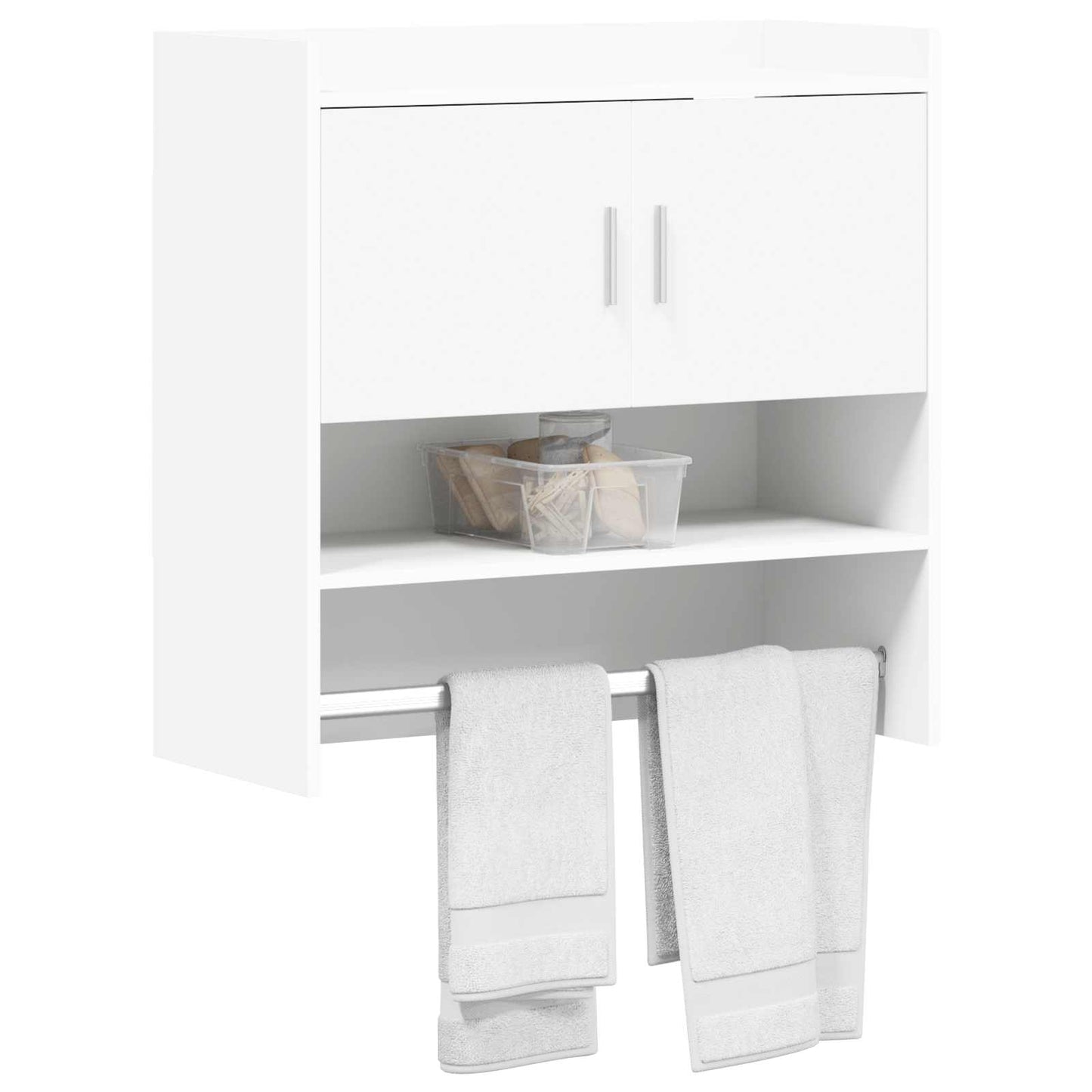 Scaffale da parete A parete Bianco 80 x 36 x 80 cm | homemem39