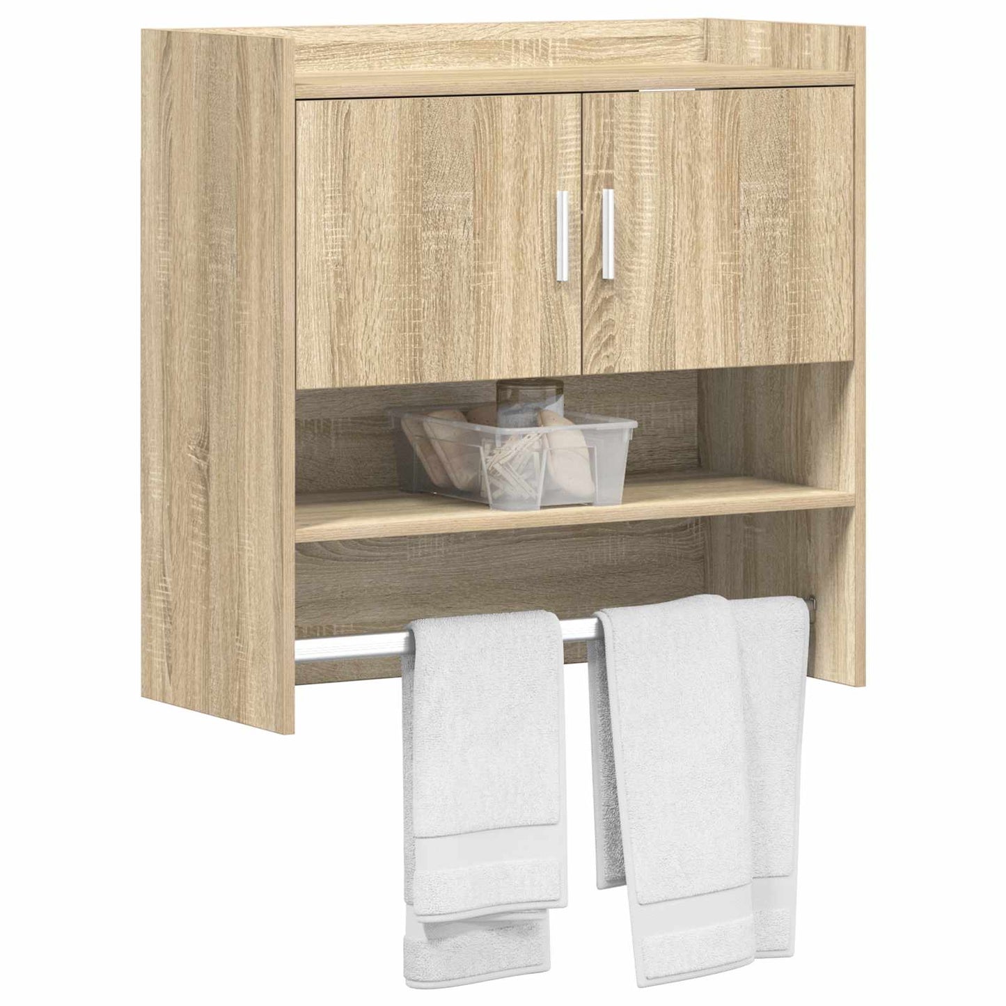 Scaffale da parete A parete Rovere Sonoma 80 x 36 x 80 cm | homemem39