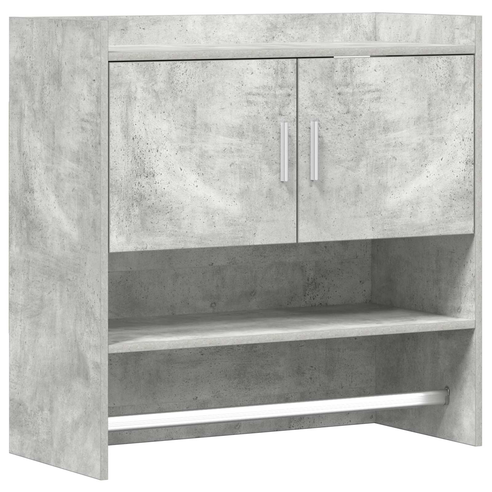 Scaffale da parete A parete Grigio Cemento 80 x 36 x 80 cm | homemem39