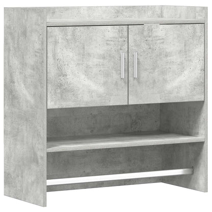 Scaffale da parete A parete Grigio Cemento 80 x 36 x 80 cm | homemem39
