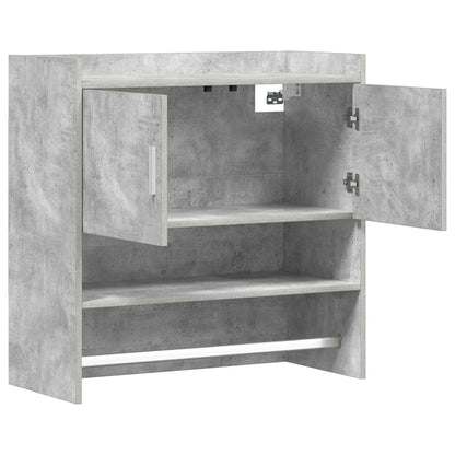 Scaffale da parete A parete Grigio Cemento 80 x 36 x 80 cm | homemem39