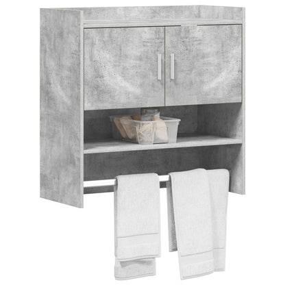 Scaffale da parete A parete Grigio Cemento 80 x 36 x 80 cm | homemem39