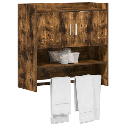 Scaffale da parete A parete Rovere Fumo 80 x 36 x 80 cm | homemem39