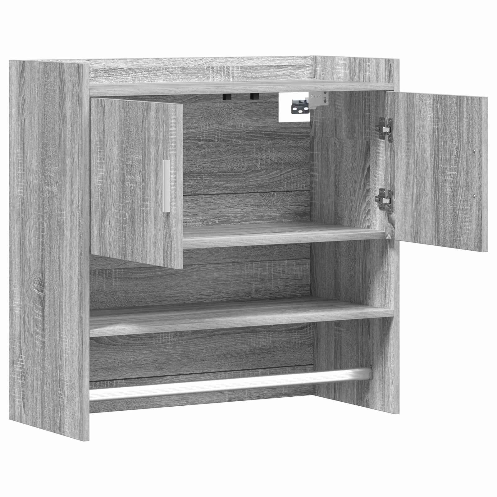Scaffale da parete A parete Sonoma grigio 80 x 36 x 80 cm | homemem39