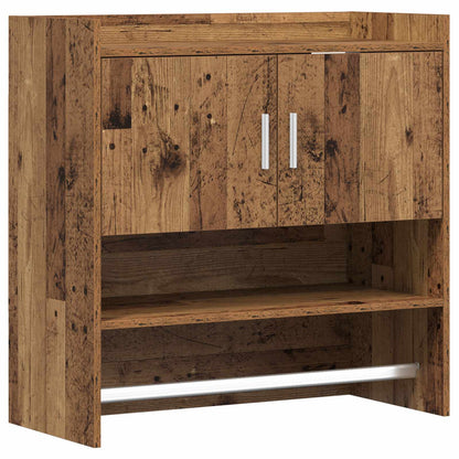 Scaffale da parete A parete Legno antico 80 x 36 x 80 cm | homemem39
