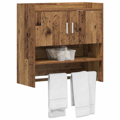 Scaffale da parete A parete Legno antico 80 x 36 x 80 cm | homemem39