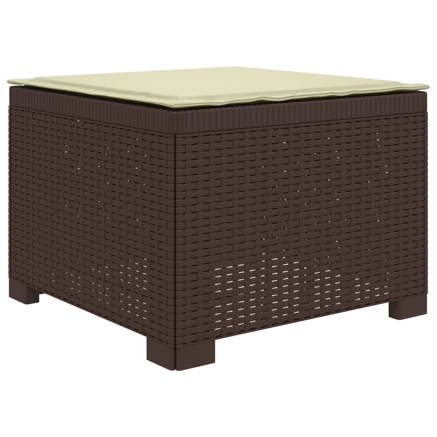 Divano da Giardino a 1 Posto con Cuscino Aspetto Rattan PP | homemem39