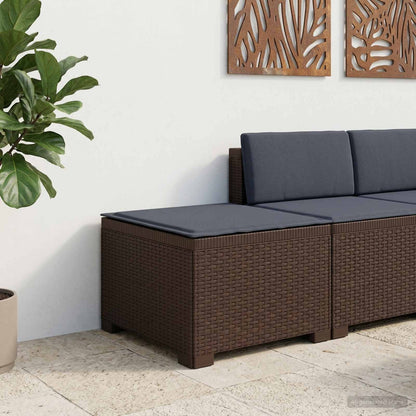 Divano da Giardino a 1 Posto con Cuscino Aspetto Rattan PP | homemem39