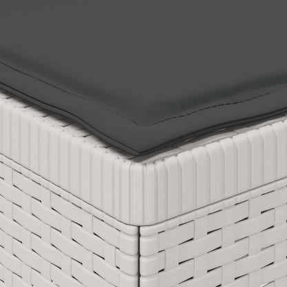 Divano da Giardino a 1 Posto con Cuscino Aspetto Rattan PP | homemem39