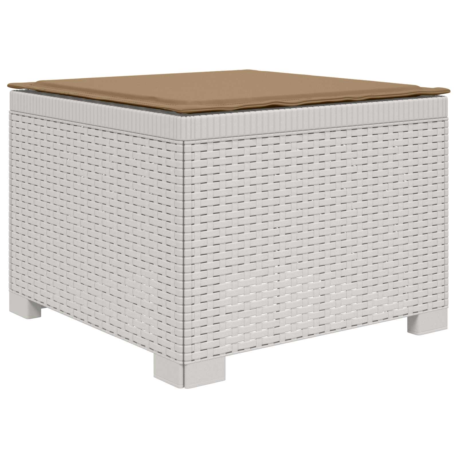 Divano da Giardino a 1 Posto con Cuscino Aspetto Rattan PP | homemem39