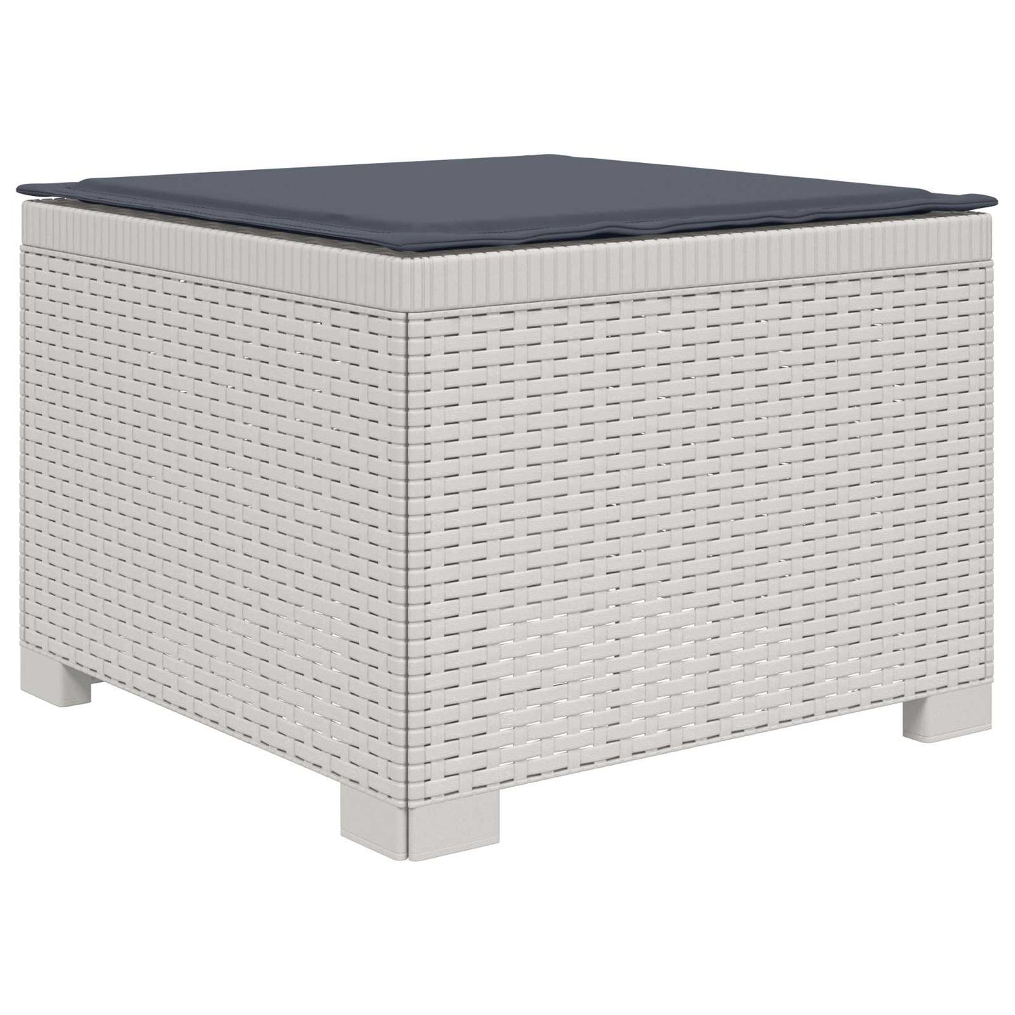 Divano da Giardino a 1 Posto con Cuscino Aspetto Rattan PP | homemem39