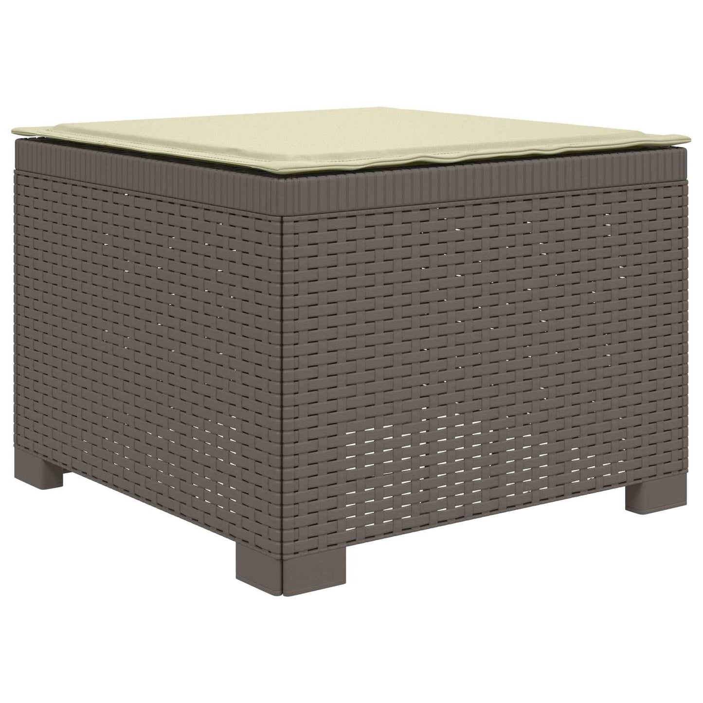 Divano da Giardino a 1 Posto con Cuscino Aspetto Rattan PP | homemem39